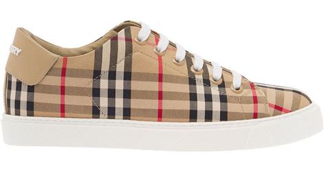 saks burberry low top